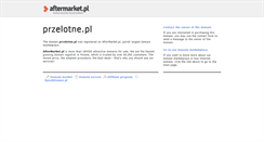Desktop Screenshot of anonse.przelotne.pl